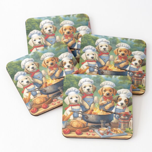 Item preview, Barbecue Chef Puppies and Summer Fun designed and sold by BrandonArtWorld.