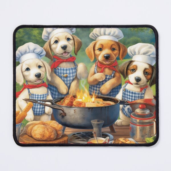 Item preview, Barbecue Chef Puppies and Summer Fun designed and sold by BrandonArtWorld.