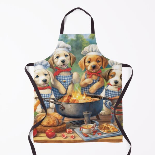 Item preview, Barbecue Chef Puppies and Summer Fun designed and sold by BrandonArtWorld.