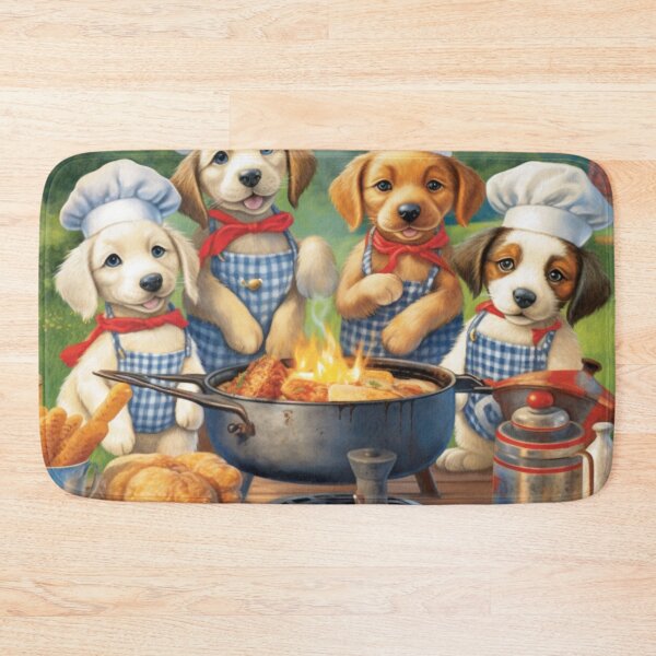 Item preview, Barbecue Chef Puppies and Summer Fun designed and sold by BrandonArtWorld.