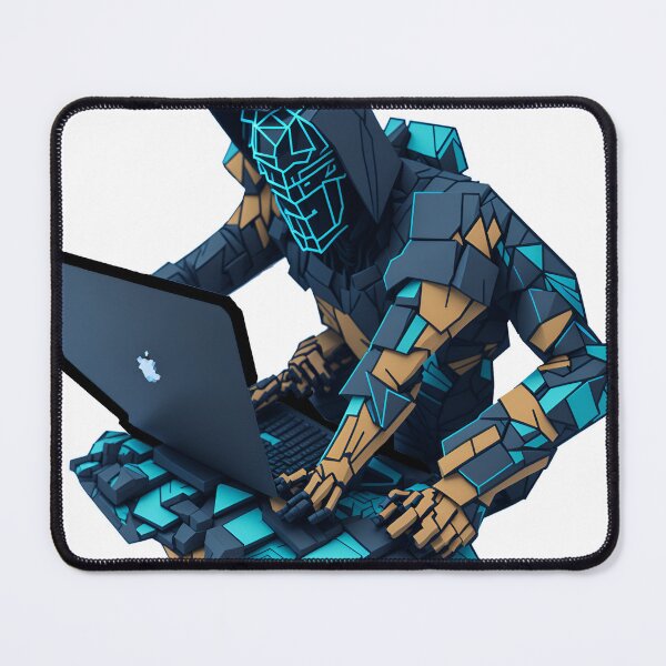 Item preview, 4 armed Low Poly Hacker Man! designed and sold by mukraker.