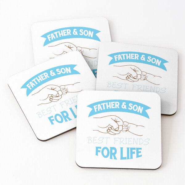 Item preview, "FATHER AND SON BEST FRIENDS FOR LIFE" typography t-shirt design designed and sold by DreamWorld07.