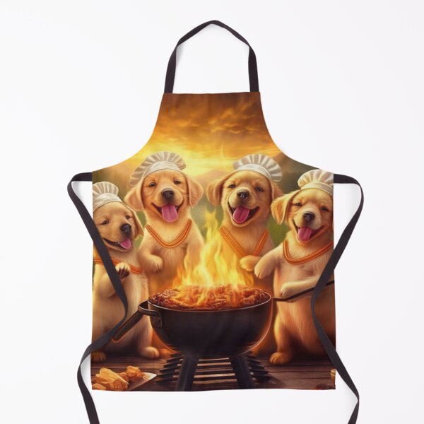 Item preview, Barbecue Chef Puppies and Summer Fun designed and sold by BrandonArtWorld.