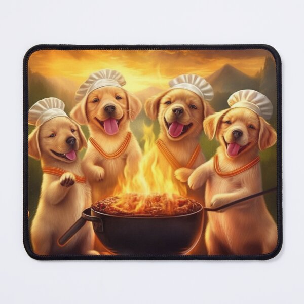 Item preview, Barbecue Chef Puppies and Summer Fun designed and sold by BrandonArtWorld.