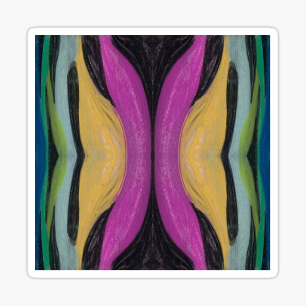 Black Butterfly Rhythms Sticker