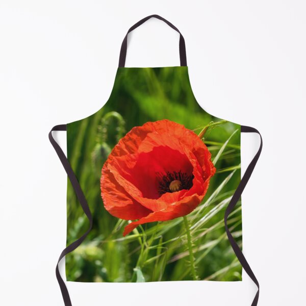 Item preview, Summer is Coming - Single Poppy Flower in the Grass designed and sold by Georgia Mizuleva.