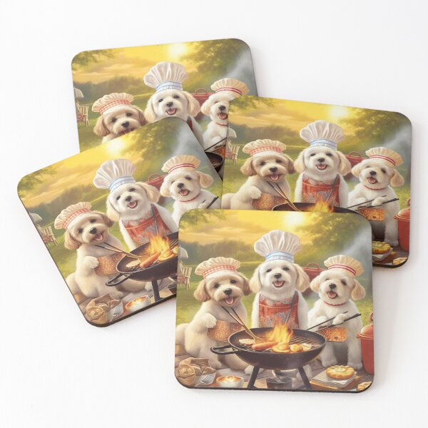 Item preview, Barbecue Chef Puppies and Summer Fun designed and sold by BrandonArtWorld.