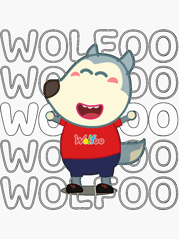 Wolfoo lucy gifts and merchandise Sticker for Sale by its88med