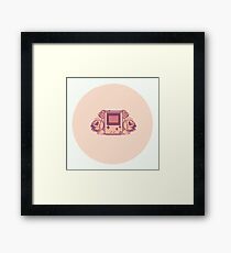 Pastel pixelart gameboy Framed Print