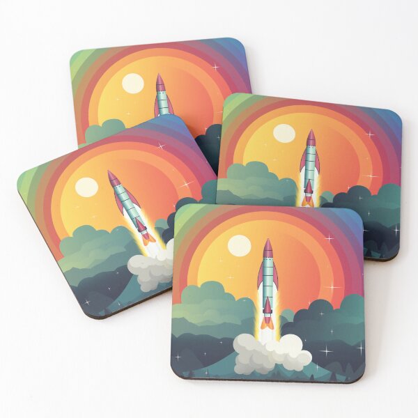 Item preview, Colorful Rainbow Rocket designed and sold by UlDesigns.