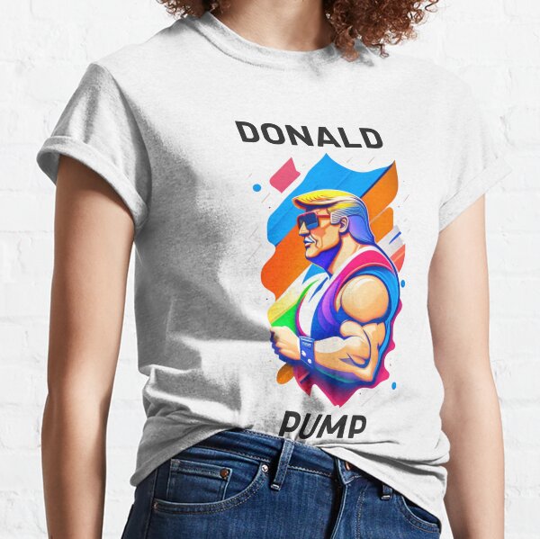 Donald Pump Funny USA Weight Lifting Political Men Gym Tank Top