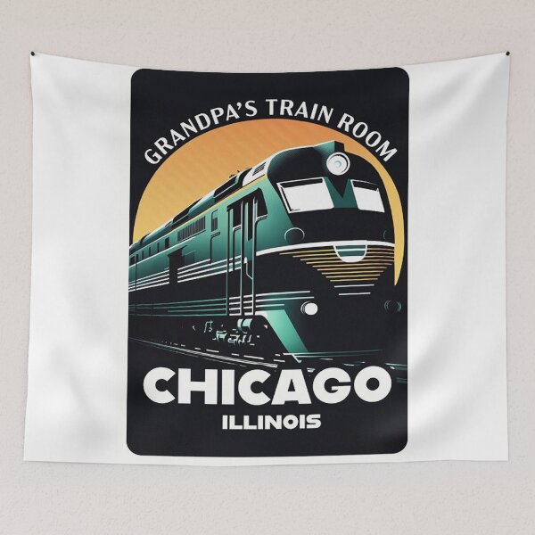 Item preview, Train Room Chicago Illinois designed and sold by MarrieBryant.