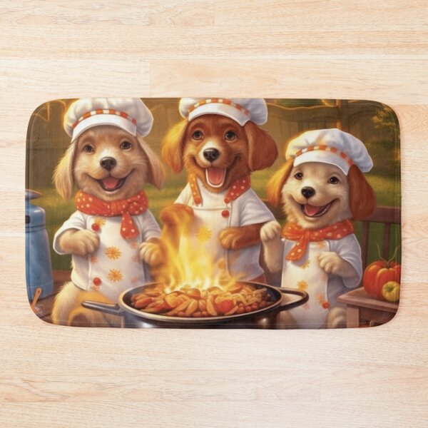 Item preview, Barbecue Chef Puppies and Summer Fun designed and sold by BrandonArtWorld.