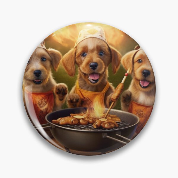 Item preview, Barbecue Chef Puppies and Summer Fun designed and sold by BrandonArtWorld.