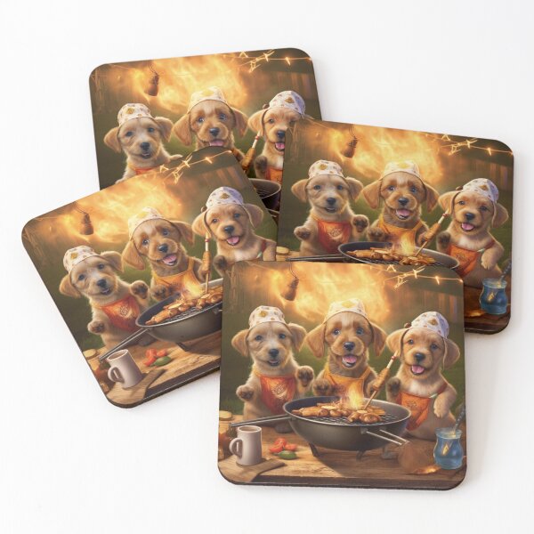 Item preview, Barbecue Chef Puppies and Summer Fun designed and sold by BrandonArtWorld.