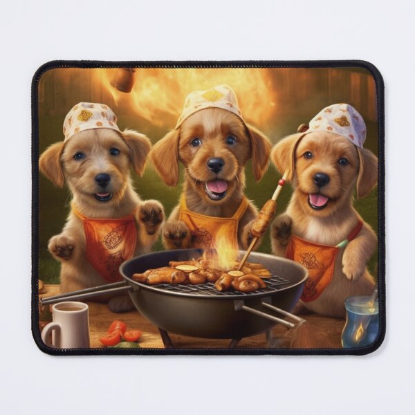 Item preview, Barbecue Chef Puppies and Summer Fun designed and sold by BrandonArtWorld.