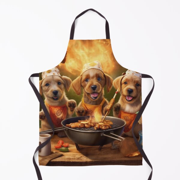 Item preview, Barbecue Chef Puppies and Summer Fun designed and sold by BrandonArtWorld.