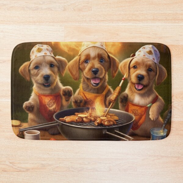 Item preview, Barbecue Chef Puppies and Summer Fun designed and sold by BrandonArtWorld.