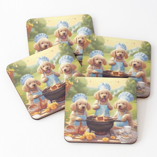 Item preview, Barbecue Chef Puppies and Summer Fun designed and sold by BrandonArtWorld.