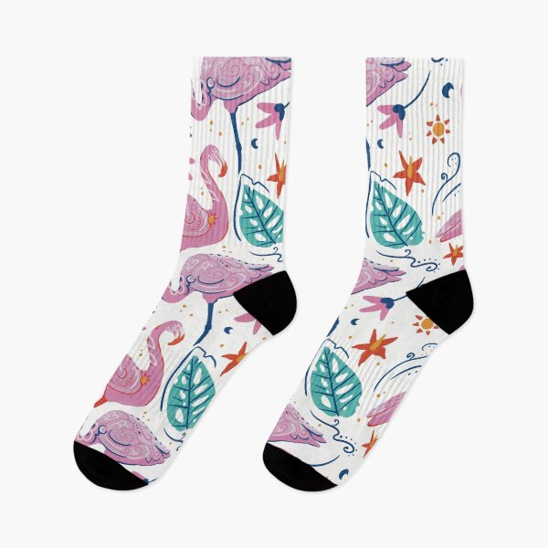 Item preview, Sun and Moon Flamingo Pattern designed and sold by VenusandMoon.