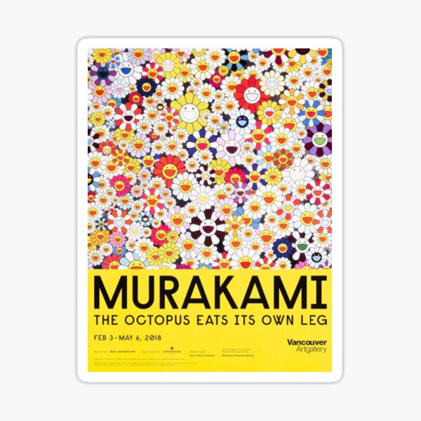 Takashi Murakami Sunflower Sticker Wholesale sticker supplier 