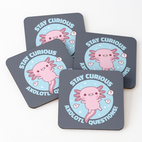 Item preview, Funny Stay Curious Axolotl Questions Pun designed and sold by rustydoodle.