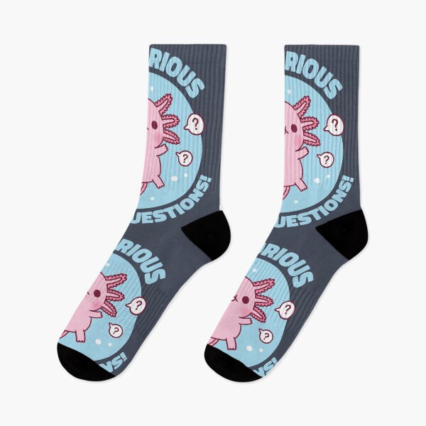Item preview, Funny Stay Curious Axolotl Questions Pun designed and sold by rustydoodle.