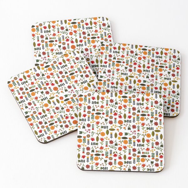 Item preview, Autumn Floral Folk Art Pattern  designed and sold by Miles Reinstein.