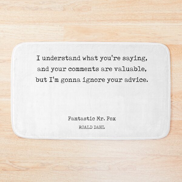 Item preview, Ignore Your Advice - Roald Dahl Quote - Literature - Typewriter Print designed and sold by Studio Grafiikka.