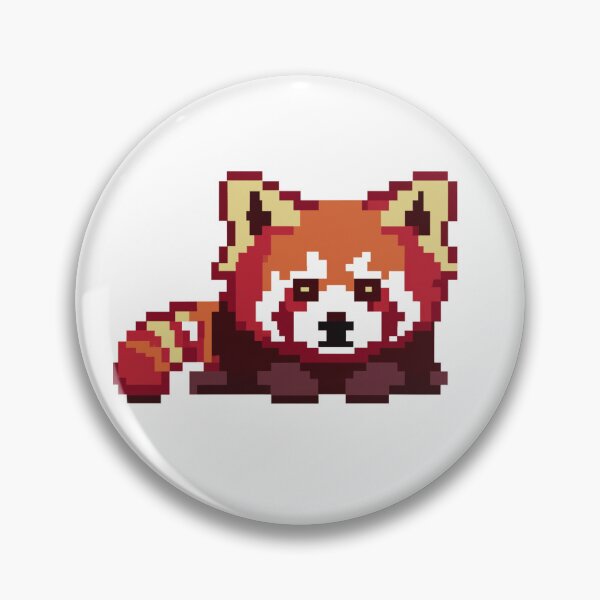 Item preview, A cute red panda in pixel art designed and sold by Vickut.