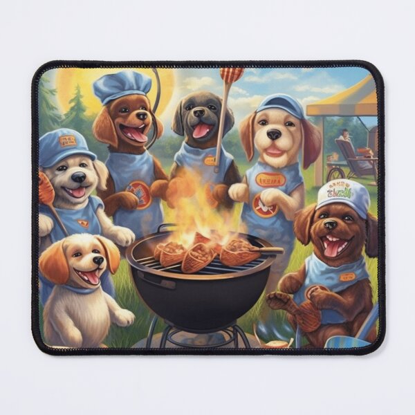 Item preview, Barbecue Chef Puppies and Summer Fun designed and sold by BrandonArtWorld.