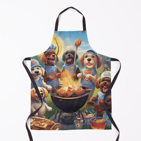 Item preview, Barbecue Chef Puppies and Summer Fun designed and sold by BrandonArtWorld.