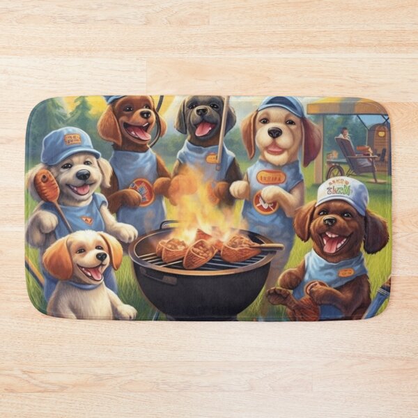 Item preview, Barbecue Chef Puppies and Summer Fun designed and sold by BrandonArtWorld.