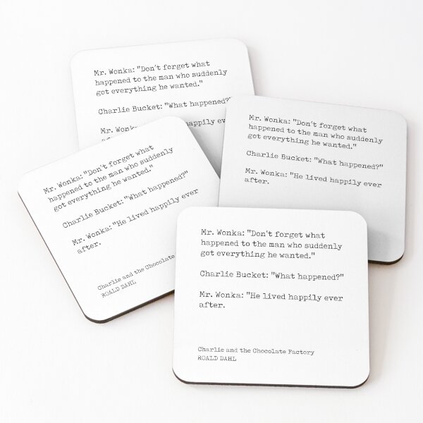 Item preview, Charlie and the Chocolate Factory - Roald Dahl Quote - Literature - Typewriter Print designed and sold by Studio Grafiikka.