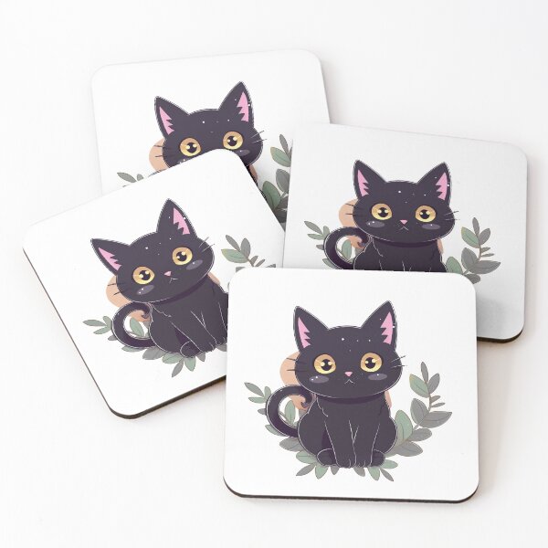 Item preview, Cute black witch cat. Trick or Treat Halloween party designed and sold by Anastasiia Yurevych.