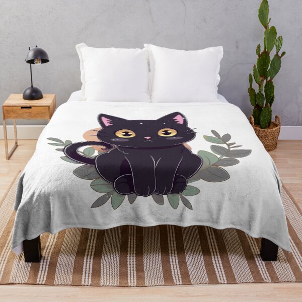 Item preview, Cute black witch cat. Trick or Treat Halloween party designed and sold by Anastasiia Yurevych.