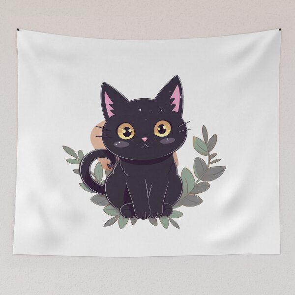 Item preview, Cute black witch cat. Trick or Treat Halloween party designed and sold by Anastasiia Yurevych.