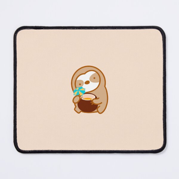 Item preview, Cute Hawaiian Coconut Drink Sloth  designed and sold by theslothinme.