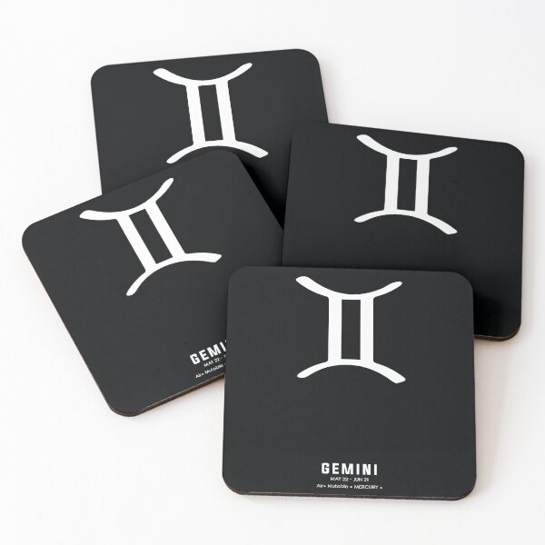Item preview, Gemini Print 2 - Zodiac Sign Print - Zodiac Poster - Gemini Poster - Black and White - Gemini Traits designed and sold by Studio Grafiikka.
