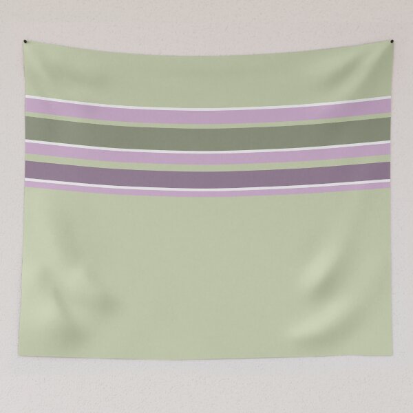 Item preview, Pistachio green with lilac stripes. designed and sold by marinaklykva.