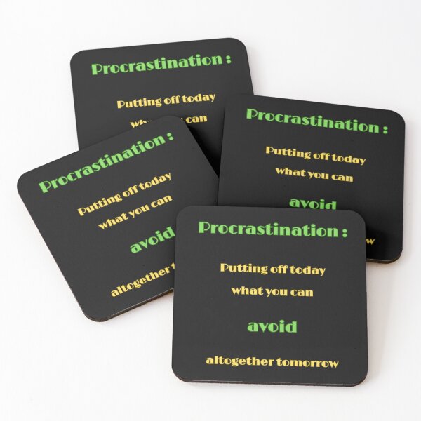 Item preview, Bad Habits Procrastination designed and sold by CeeLeeGifts.