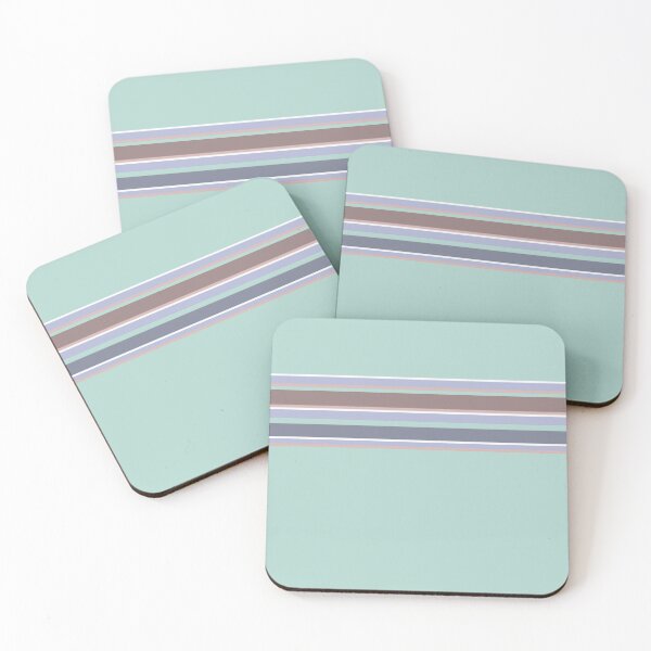 Item preview, Mint green with lilac, brown stripes. designed and sold by marinaklykva.