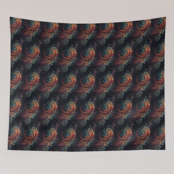 Item preview, Spiral Space Galaxies Pattern designed and sold by Goldenliving168.