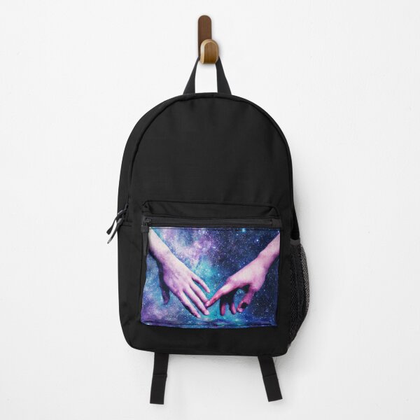 Item preview, Touching hands in galaxy scene designed and sold by Right-UR.