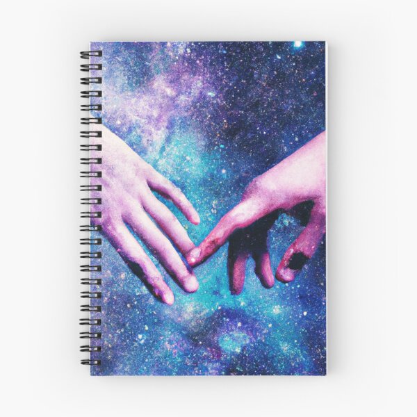 Item preview, Touching  hands in galaxy scene designed and sold by Right-UR.
