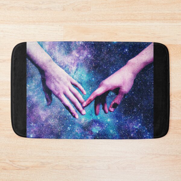 Item preview, Touching  hands in galaxy scene designed and sold by Right-UR.