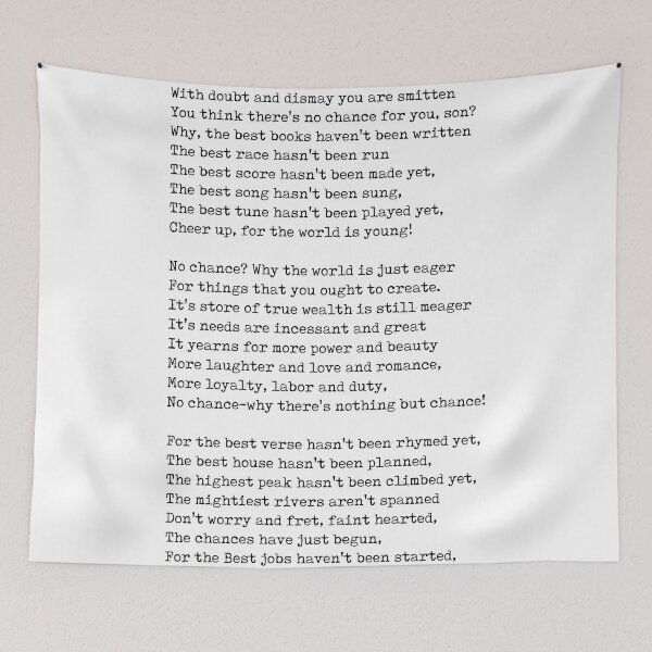 Artikelvorschau, Opportunity - Berton Braley Poem - Literature - Typewriter Print entworfen und verkauft von Studio Grafiikka.