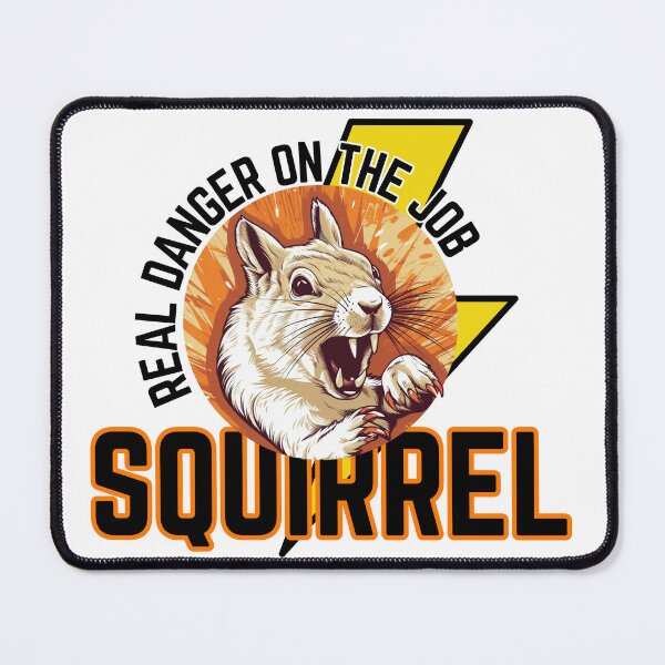 Item preview, Squirrel: The Real Danger on the Job - Funny Cable Lineman Design designed and sold by ekclothings.