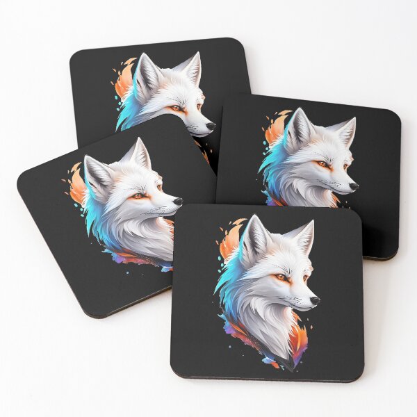 Item preview, Colorful Fox (black) designed and sold by Arwen Evenstar.