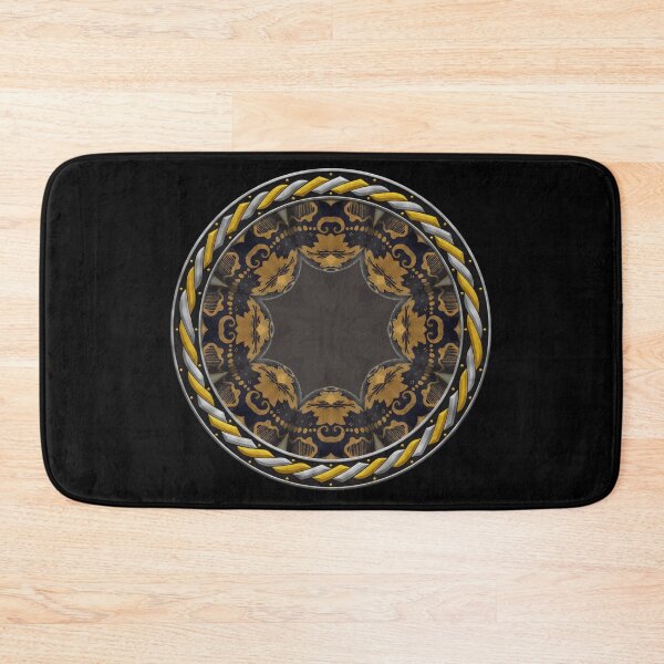 Item preview, Kaleidoscope Gilded Gold and Blue Enamel in Celtic Circle Frame 13 designed and sold by Swabcraft.